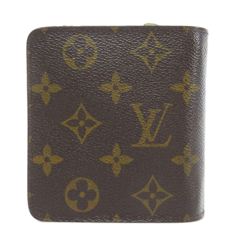 Louis Vuitton fold Monogram Wallet Canvas Bi Zip Compact